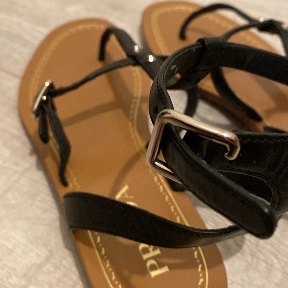 Black Prada Gladiator Sandals - Picture 5 of 13